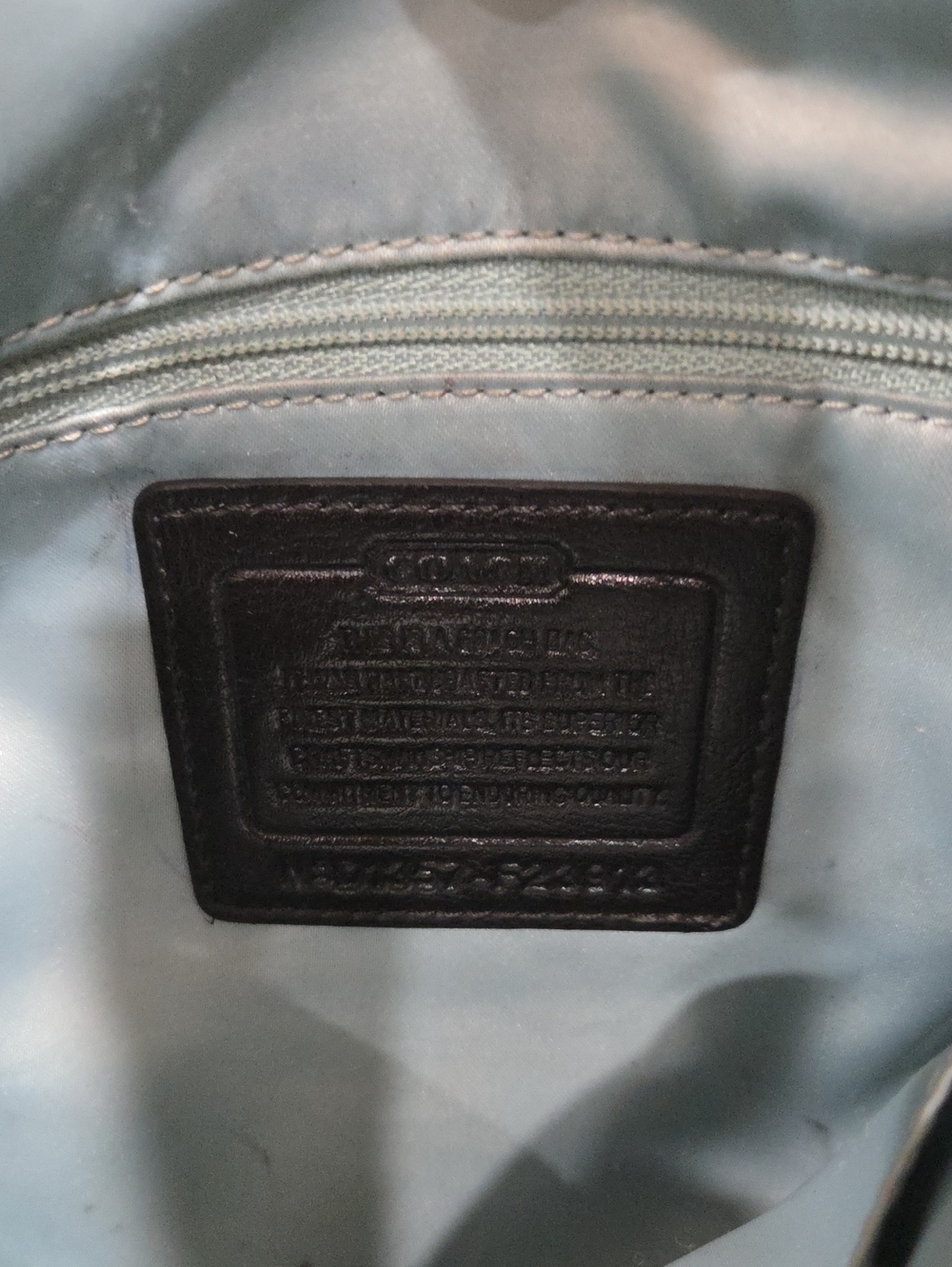 Coach Black and Gray Signature Shoulder Bag - Picture 5 of 6